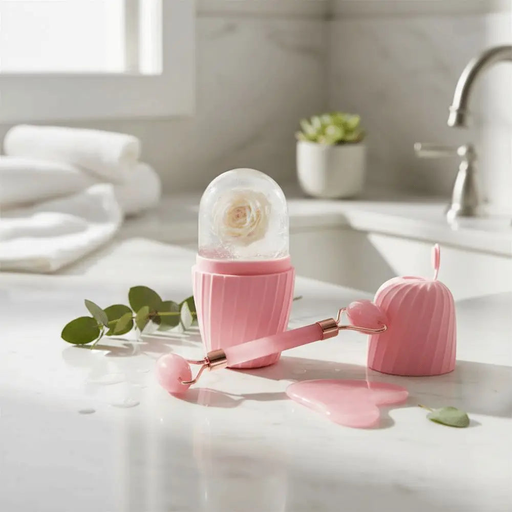 VILERO 3-in-1 Resin Gua Sha & Facial Roller Set