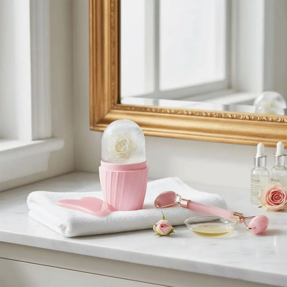 VILERO 3-in-1 Resin Gua Sha & Facial Roller Set