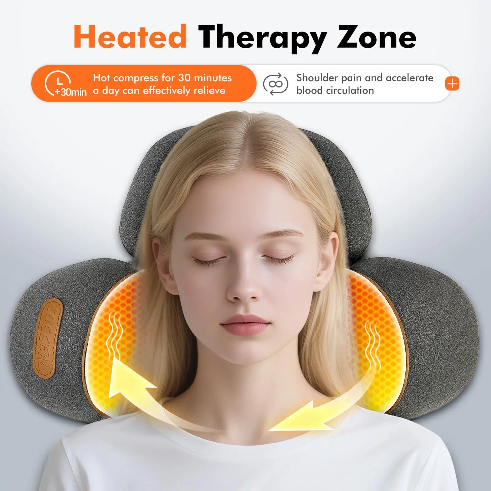 VILERO 3-in-1 Neck & Shoulder Massage Pillow